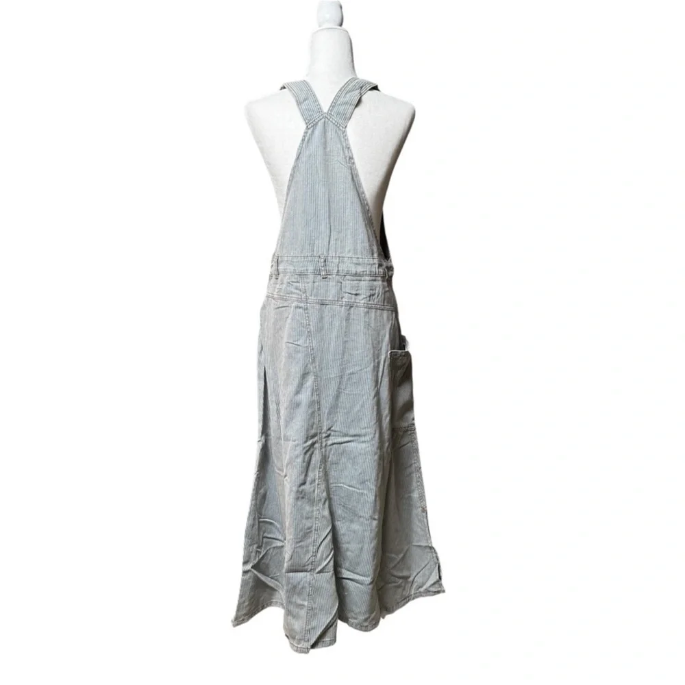 POL Striped Denim Overall Dress NWT - Picture 8 of 8